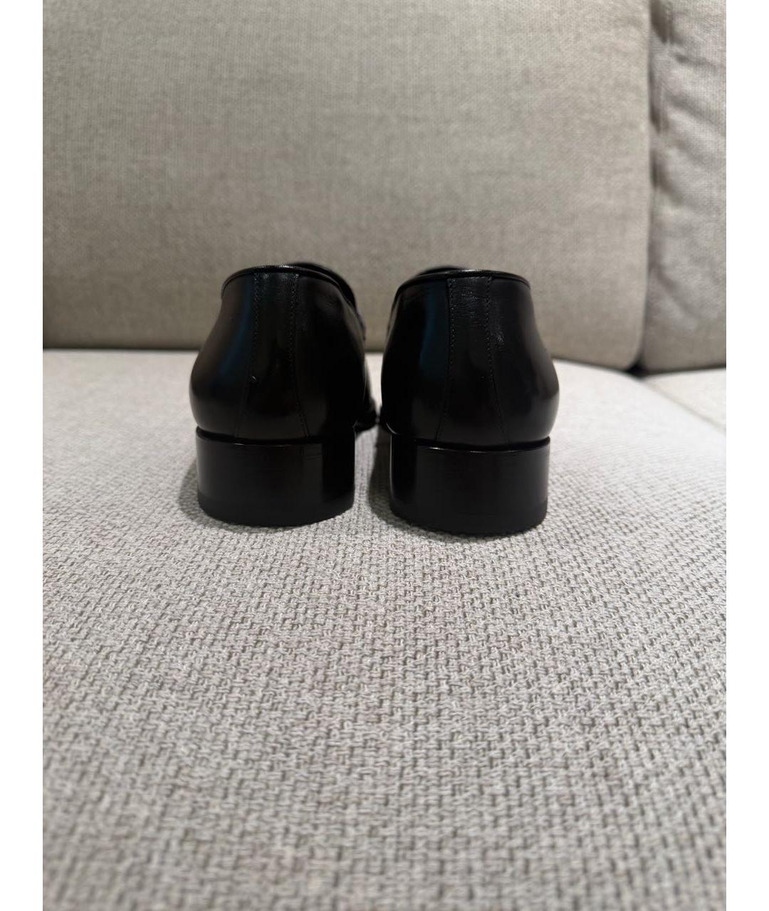 TOM FORD Черные кожаные туфли, фото 4
