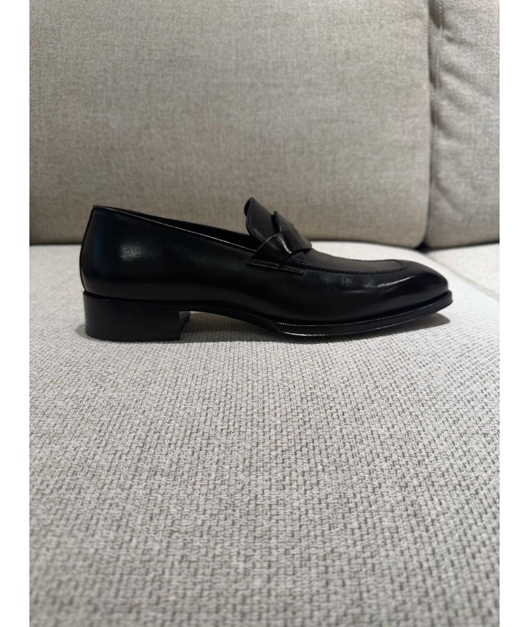 TOM FORD Черные кожаные туфли, фото 5