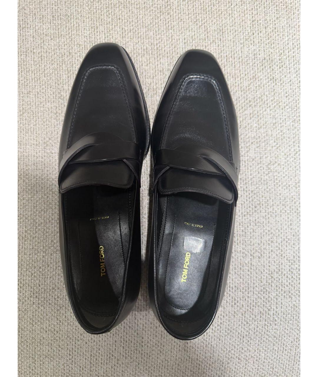 TOM FORD Черные кожаные туфли, фото 3