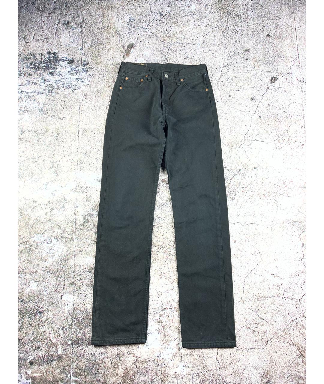 LEVI'S Черные хлопковые прямые джинсы, фото 8