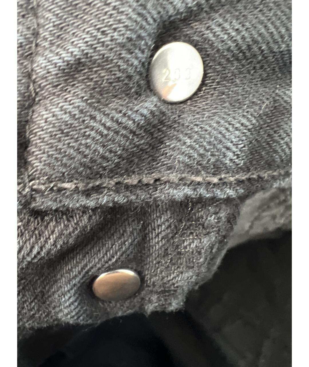 LEVI'S Черные хлопковые прямые джинсы, фото 6