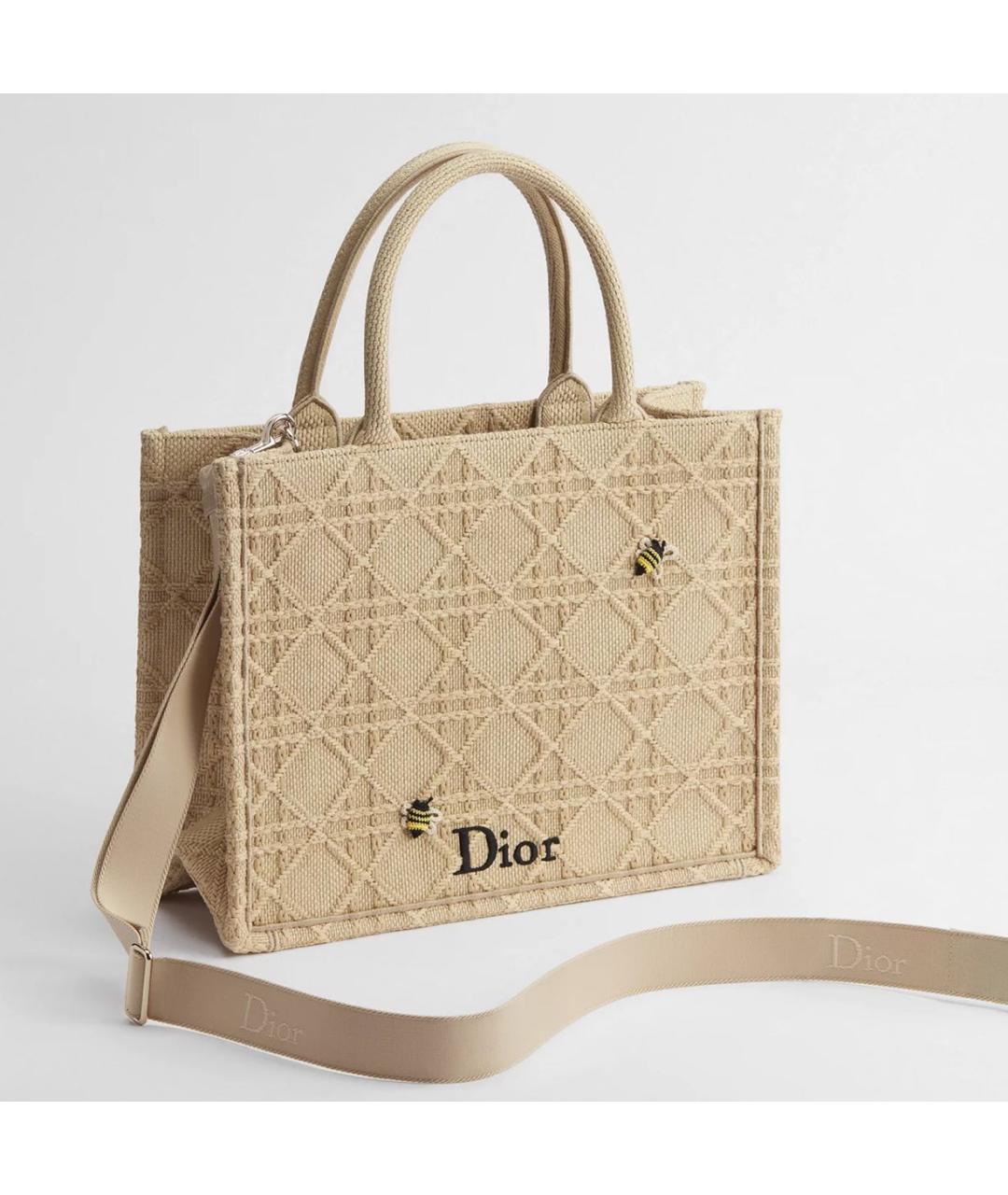 CHRISTIAN DIOR Бежевая сумка тоут, фото 3