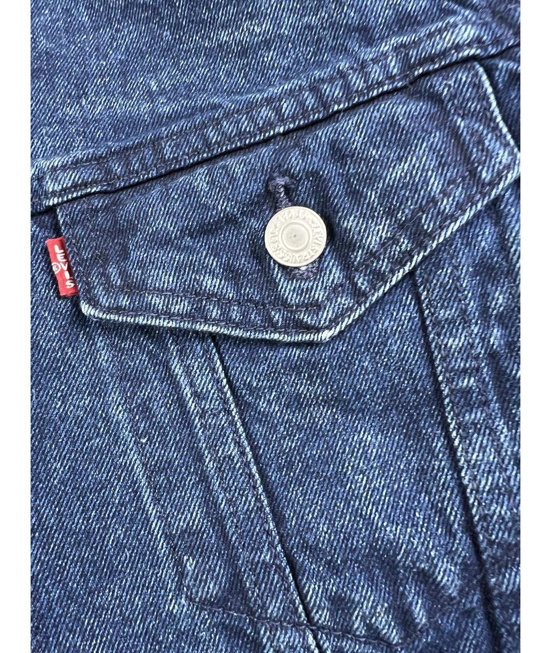 LEVI'S Темно-синяя хлопковая куртка, фото 3