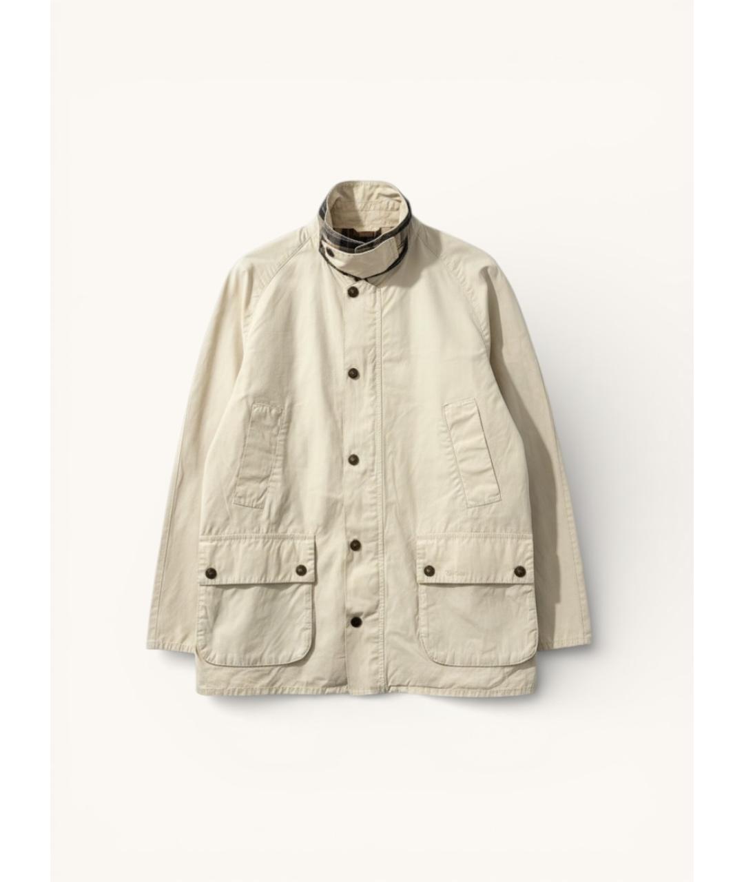 BARBOUR Бежевая хлопковая куртка, фото 7