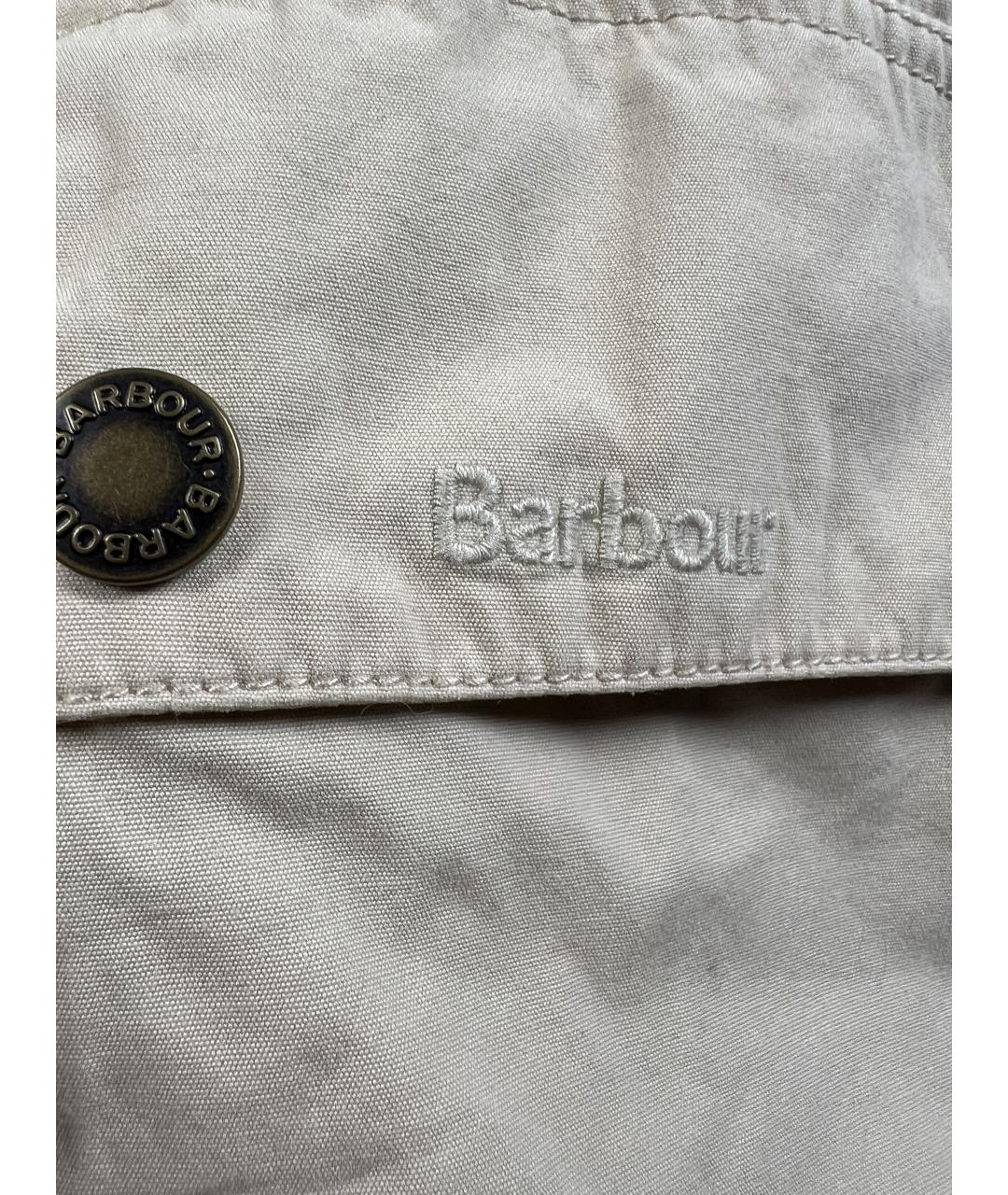 BARBOUR Бежевая хлопковая куртка, фото 2
