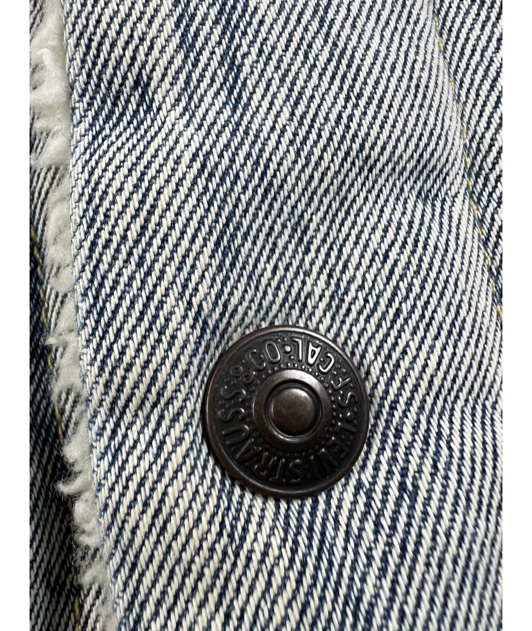 LEVI'S Голубая хлопковая куртка, фото 2