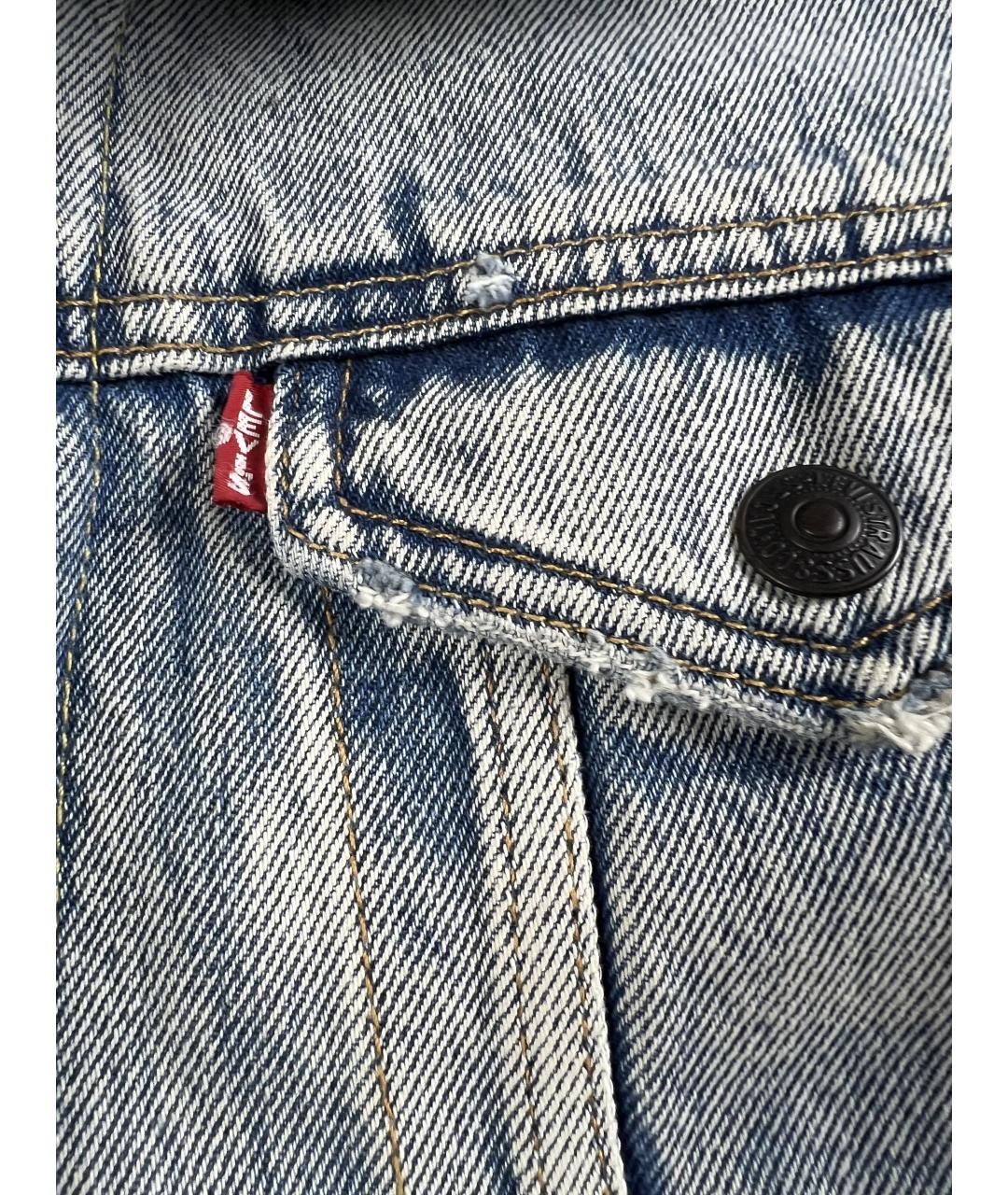 LEVI'S Голубая хлопковая куртка, фото 3