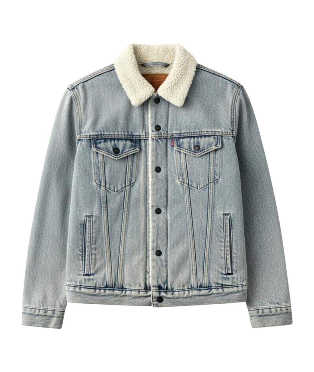 LEVI'S Голубая хлопковая куртка, фото 1