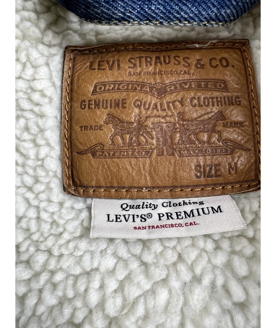 LEVI'S Голубая хлопковая куртка, фото 4