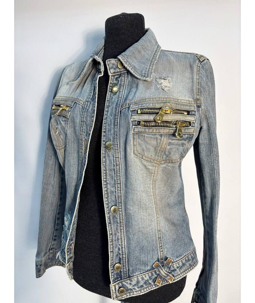 DOLCE&GABBANA Синяя деним куртка, фото 4
