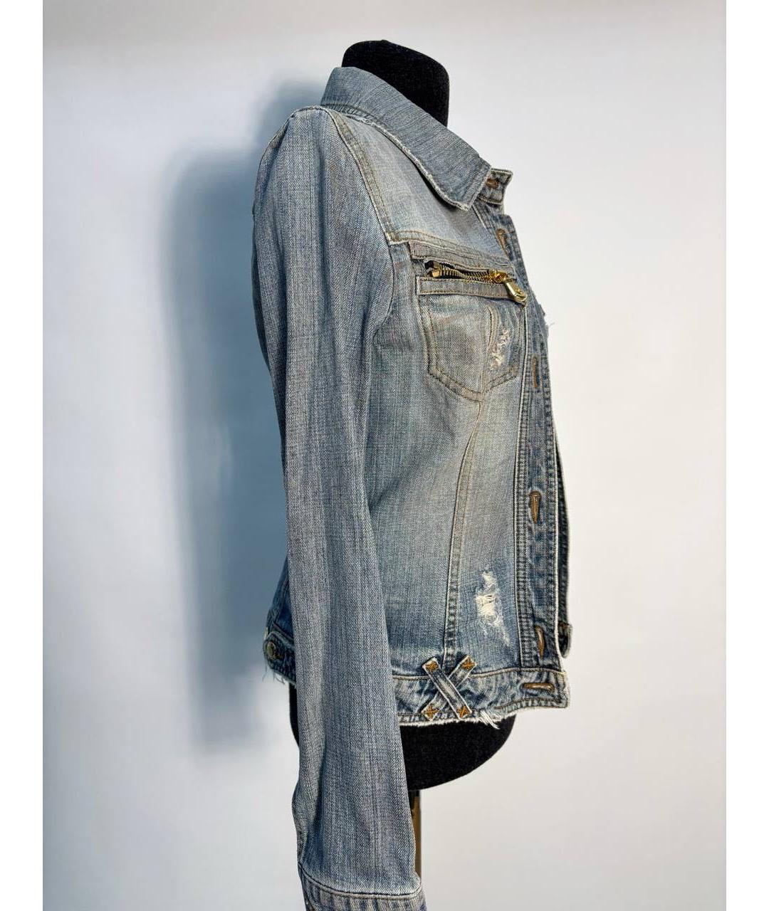 DOLCE&GABBANA Синяя деним куртка, фото 7