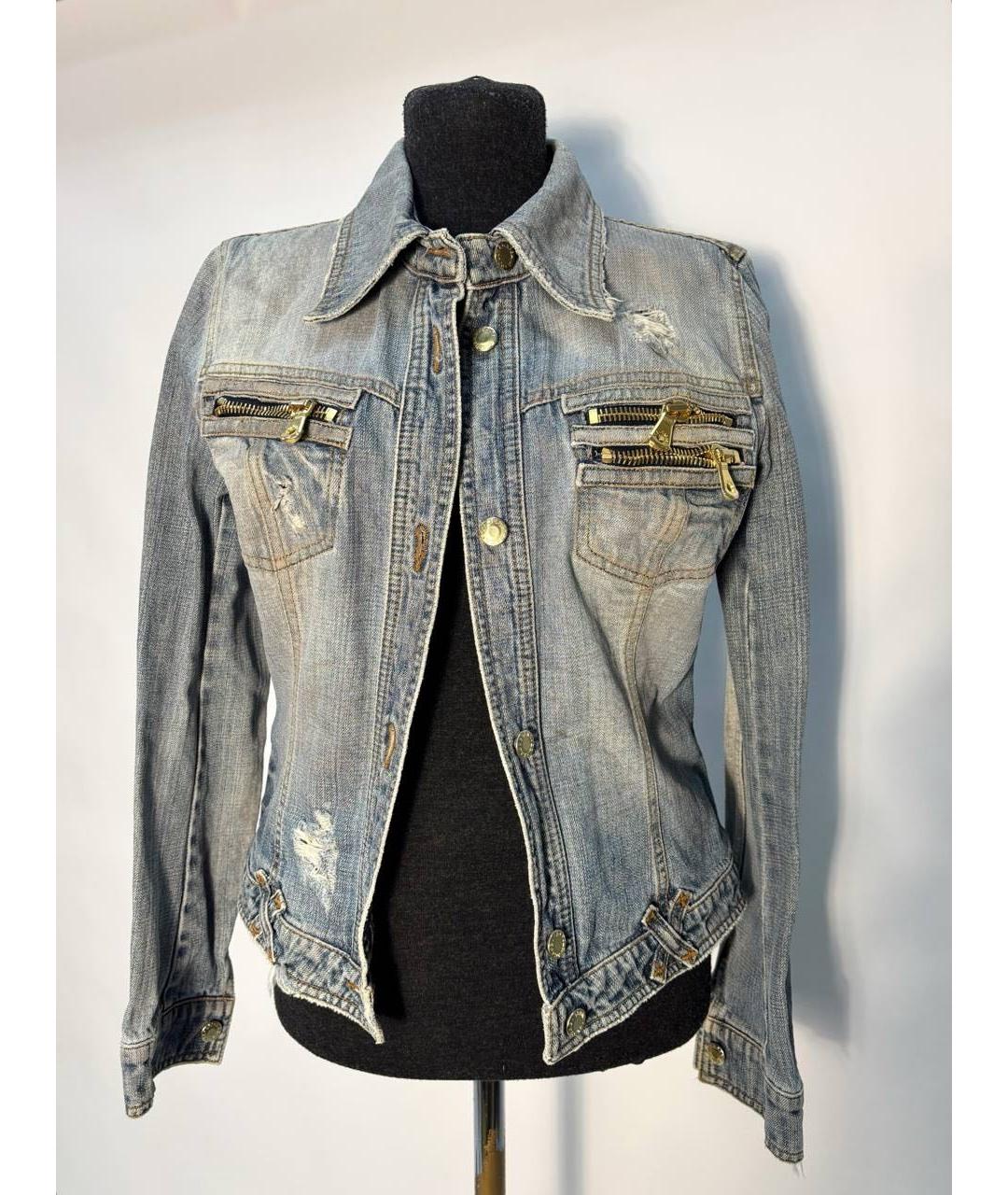 DOLCE&GABBANA Синяя деним куртка, фото 6