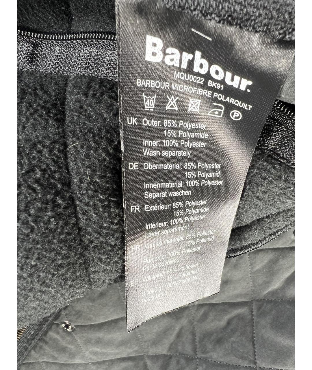 BARBOUR Черная полиэстеровая куртка, фото 6