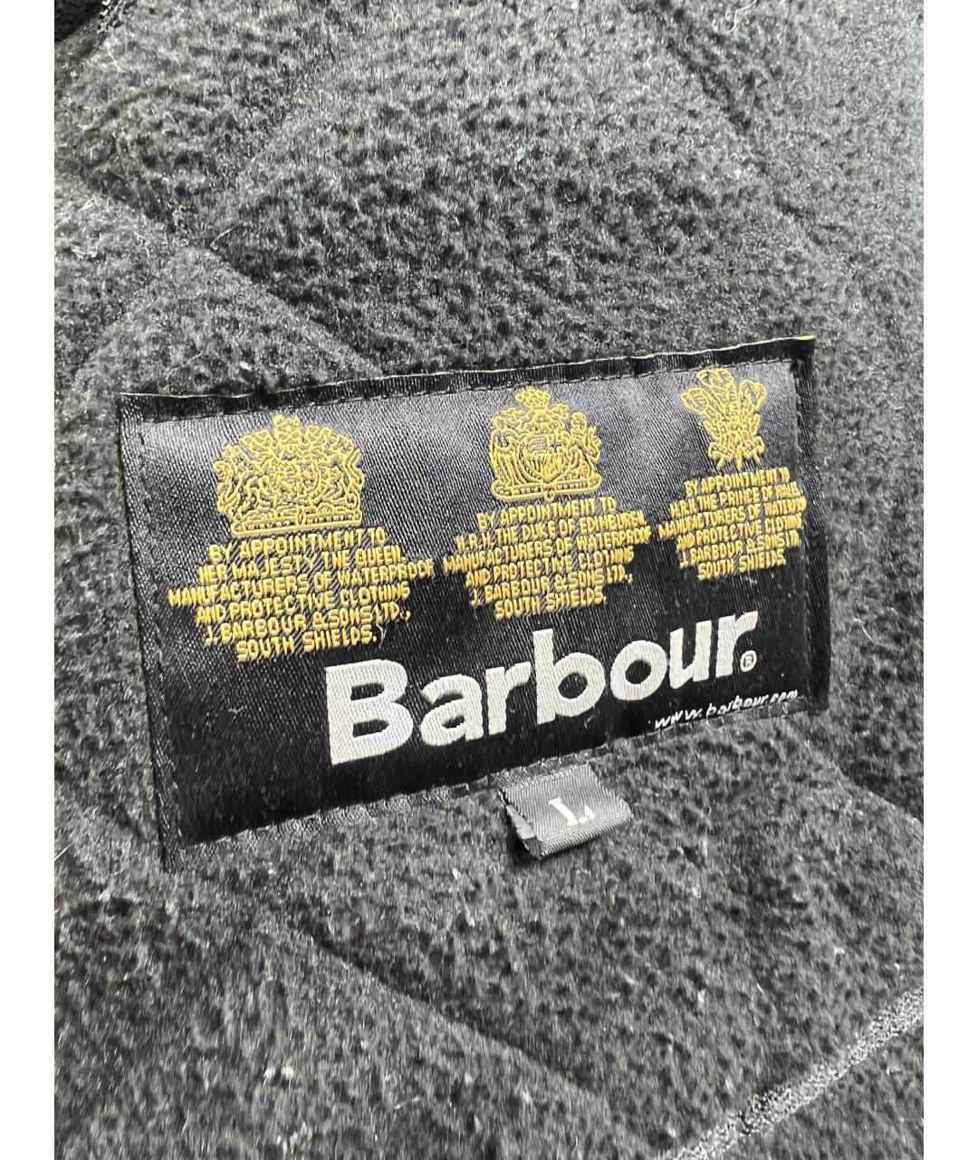 BARBOUR Черная полиэстеровая куртка, фото 5