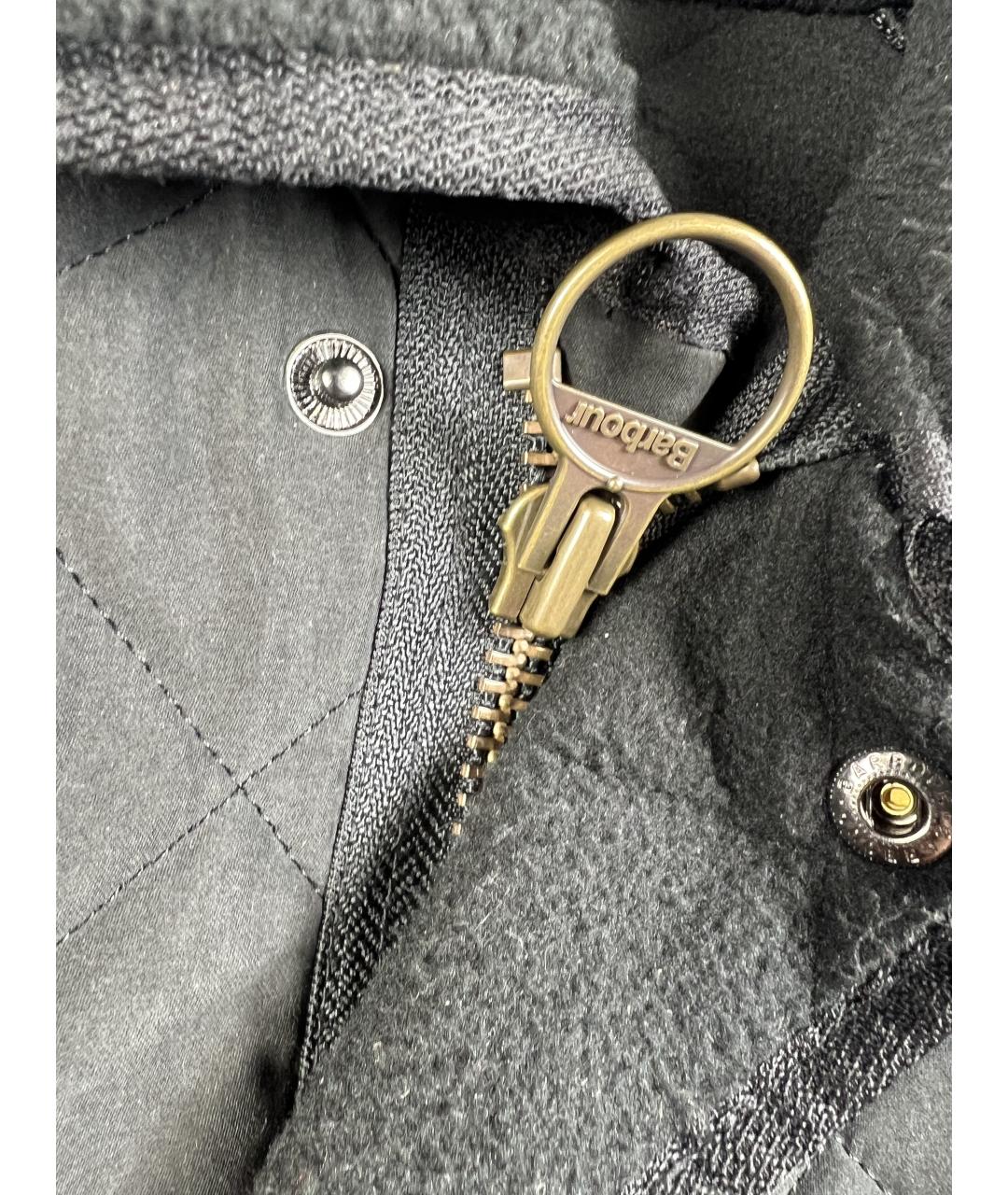 BARBOUR Черная полиэстеровая куртка, фото 4