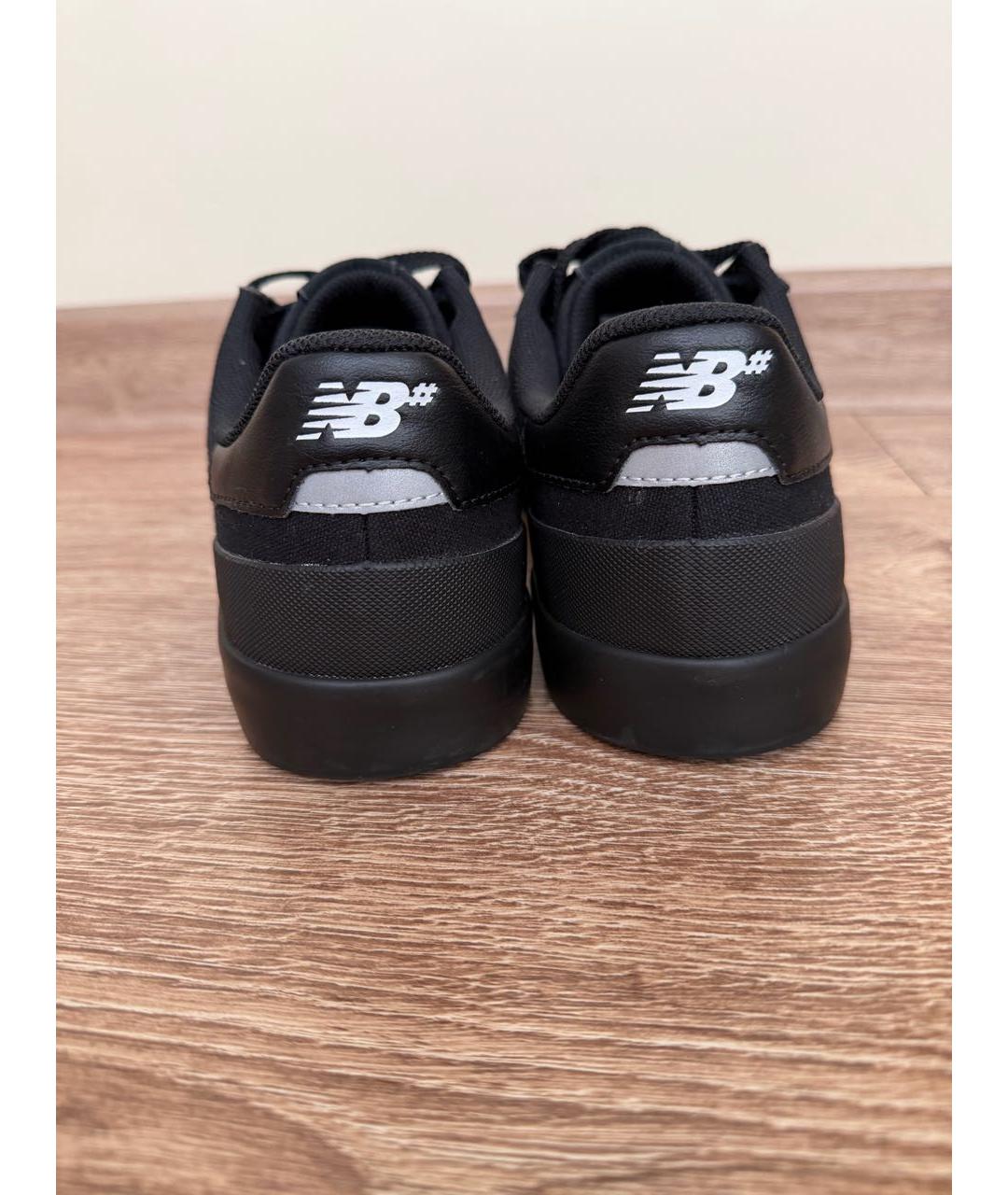 NEW BALANCE Черные замшевые низкие кроссовки / кеды, фото 4