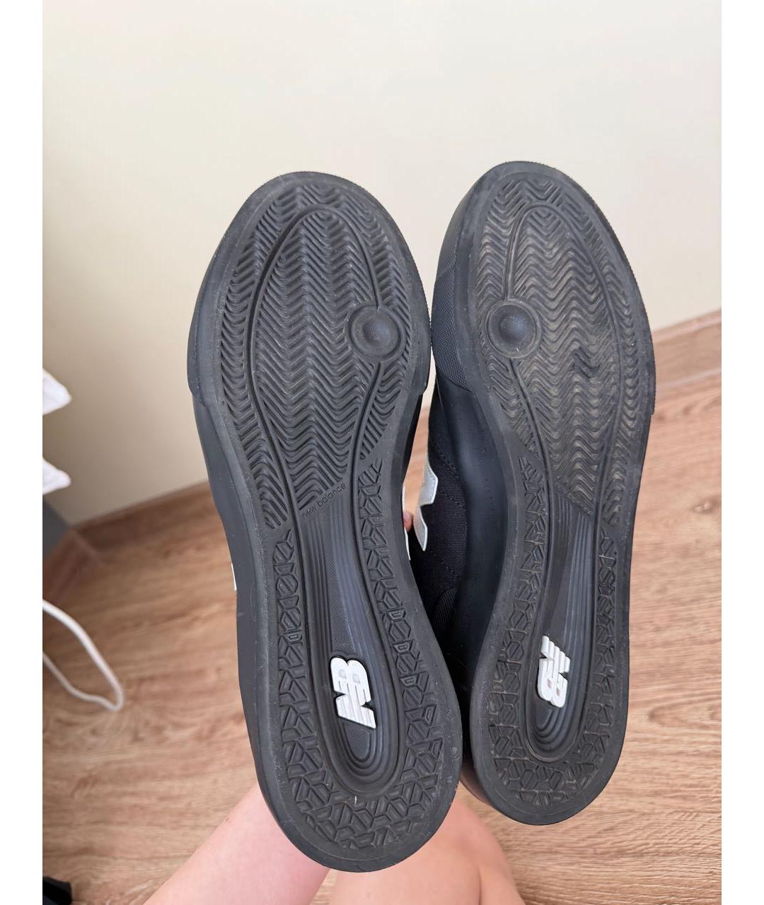 NEW BALANCE Черные замшевые низкие кроссовки / кеды, фото 5