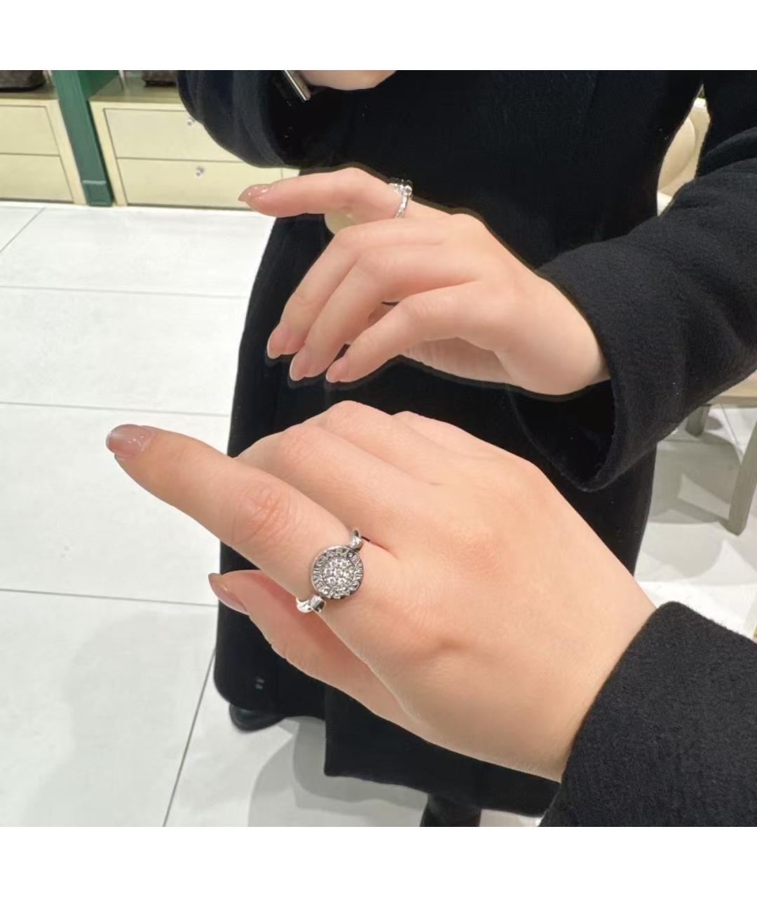 BVLGARI Серебряное кольцо из белого золота, фото 4