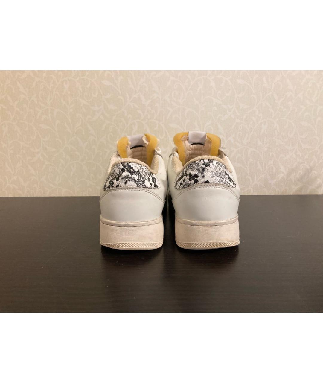 PINKO Белые кожаные кеды, фото 4