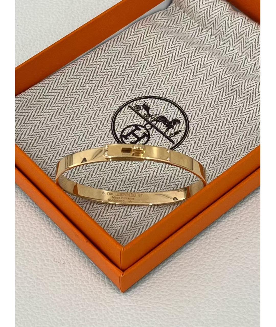 HERMES Золотой браслет из розового золота, фото 3