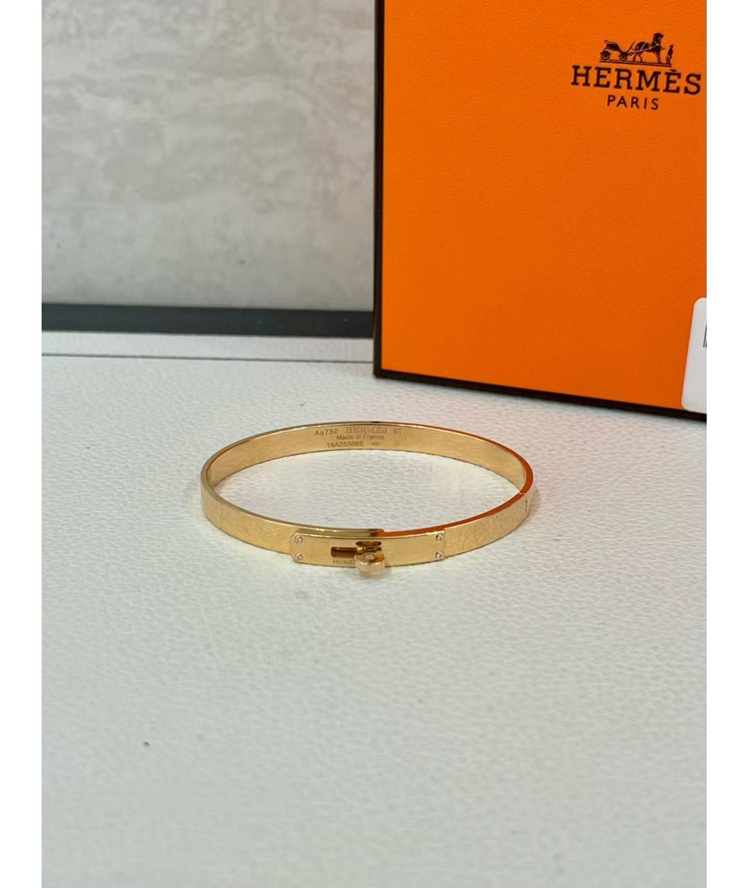 HERMES Золотой браслет из розового золота, фото 4