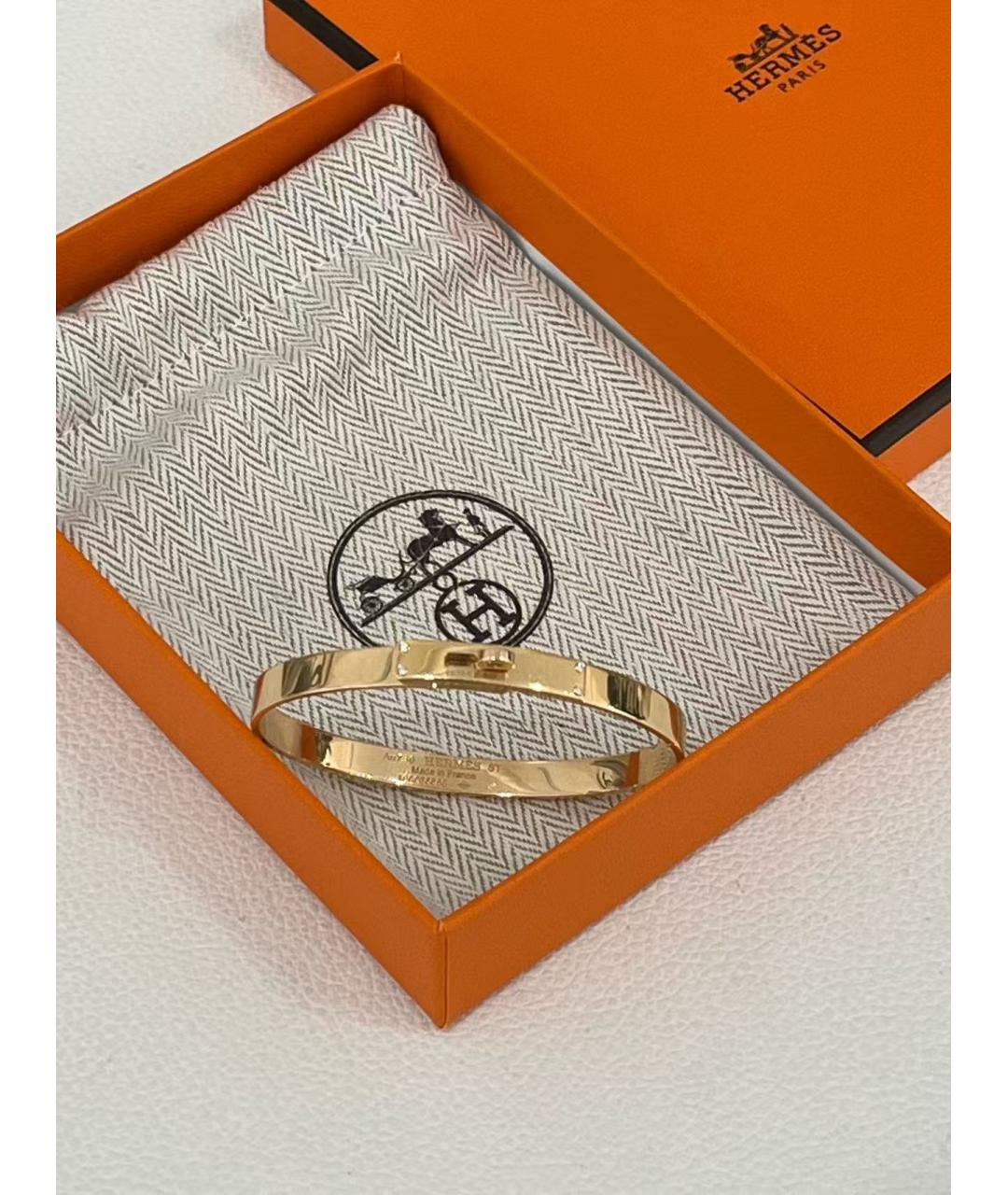 HERMES Золотой браслет из розового золота, фото 2