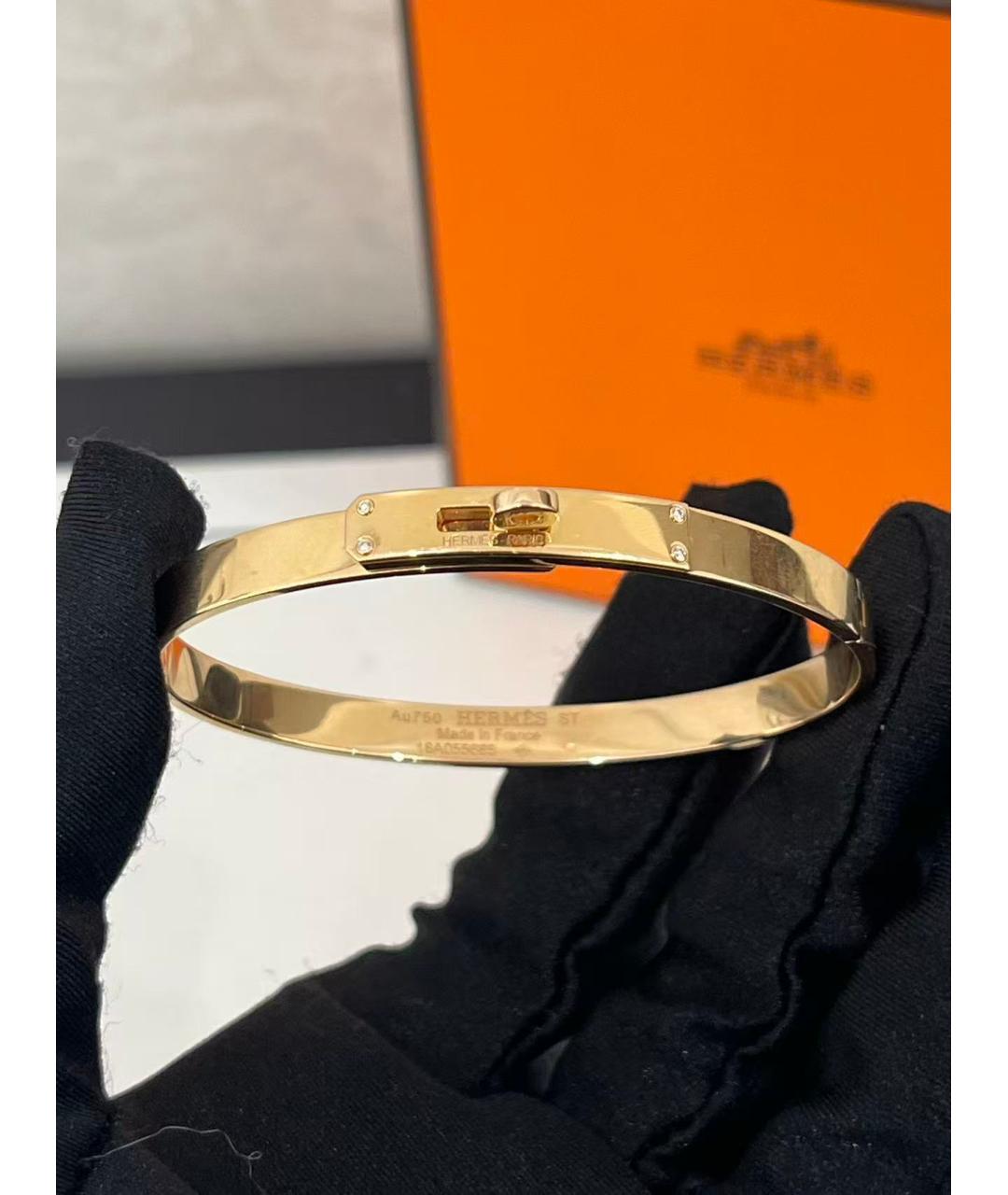 HERMES Золотой браслет из розового золота, фото 6