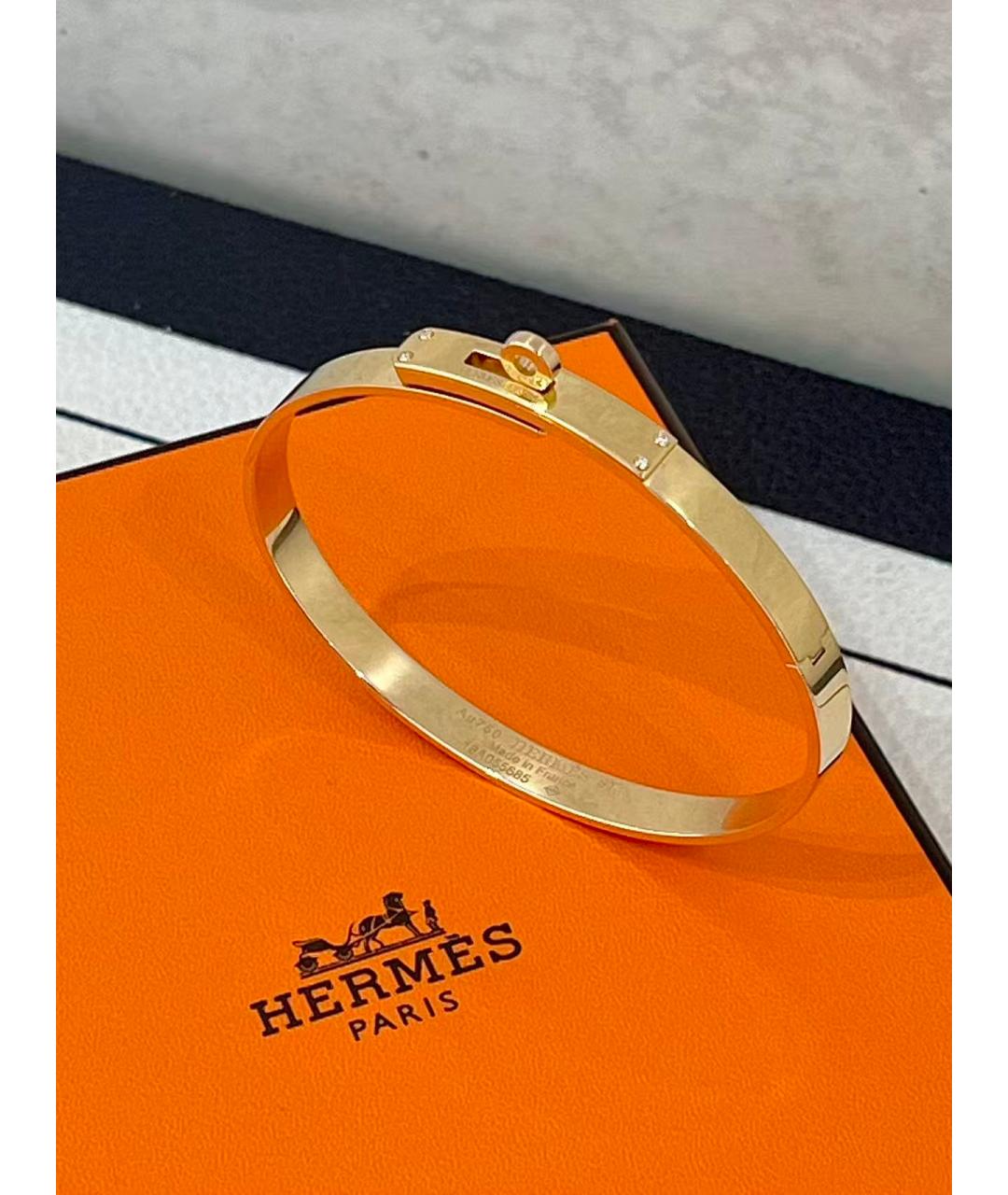 HERMES Золотой браслет из розового золота, фото 5