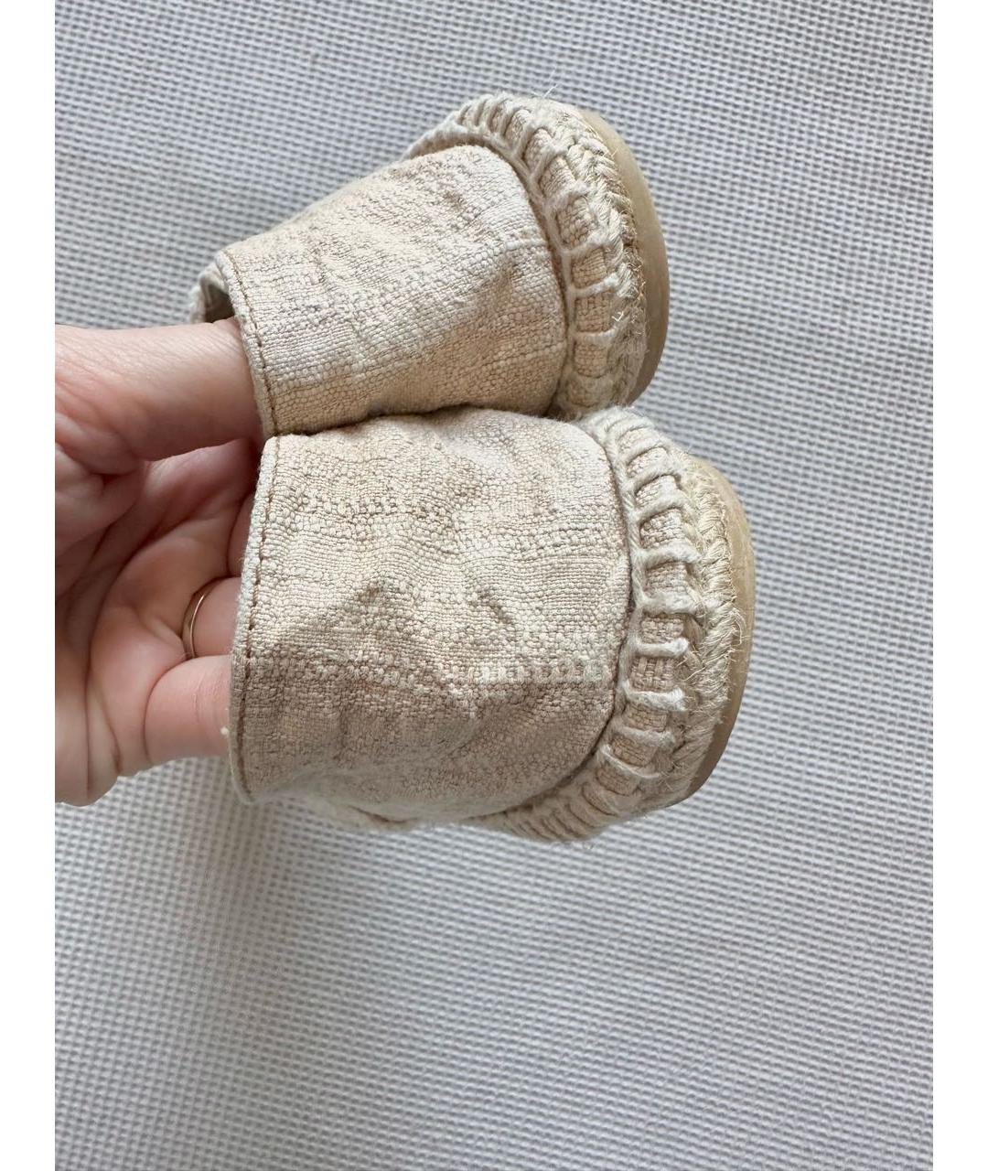 CHANEL Бежевые текстильные эспадрильи, фото 4