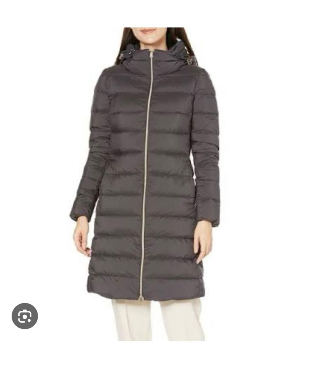 HERNO Серый пуховик, фото 4