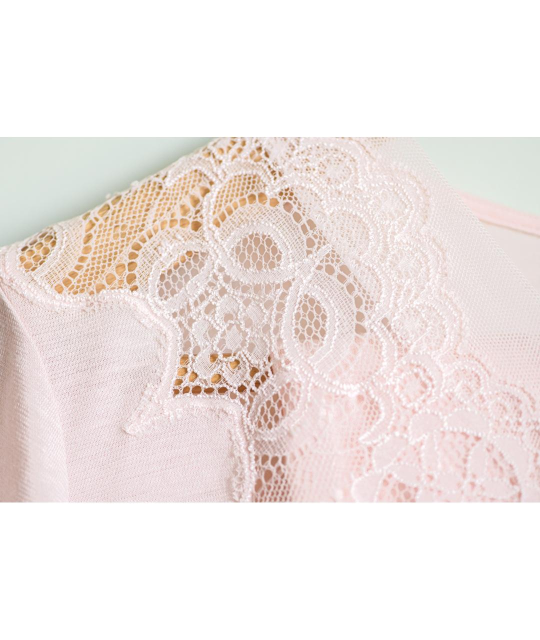LA PERLA Розовая хлопко-эластановая пижама, фото 6