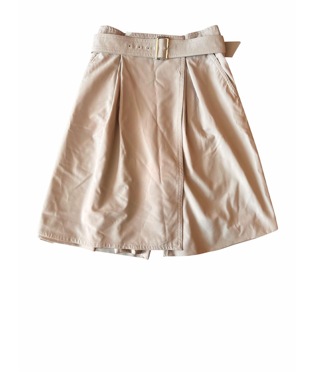 MAX MARA Серые хлопко-эластановые шорты, фото 1