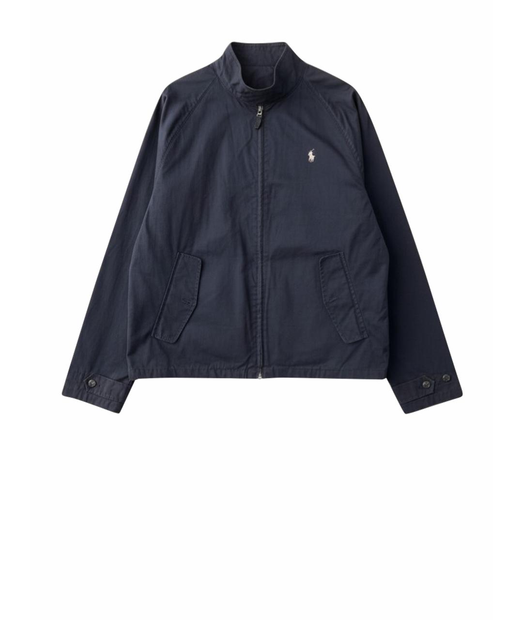 RALPH LAUREN Темно-синяя хлопковая куртка, фото 1