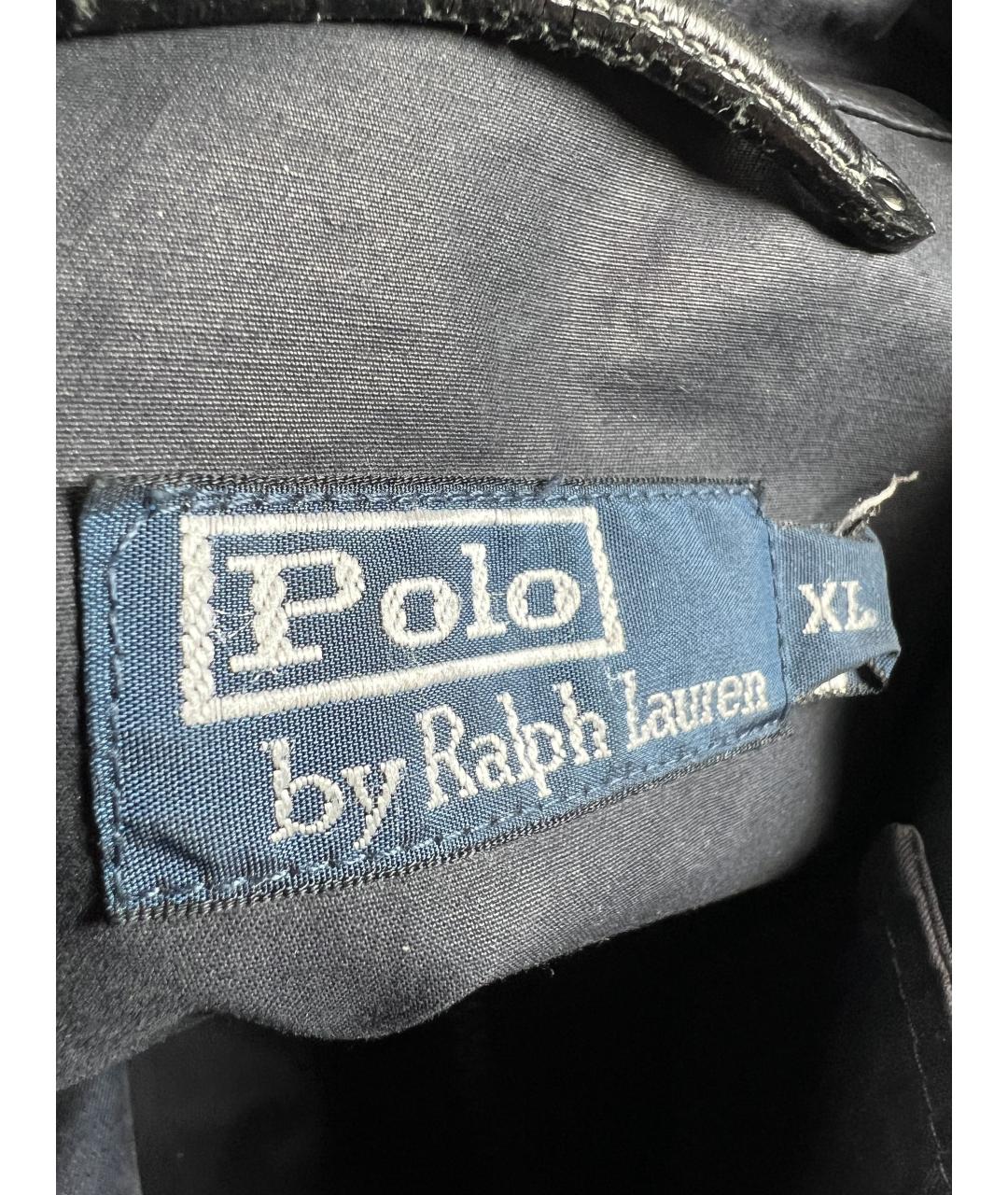 RALPH LAUREN Темно-синяя хлопковая куртка, фото 3