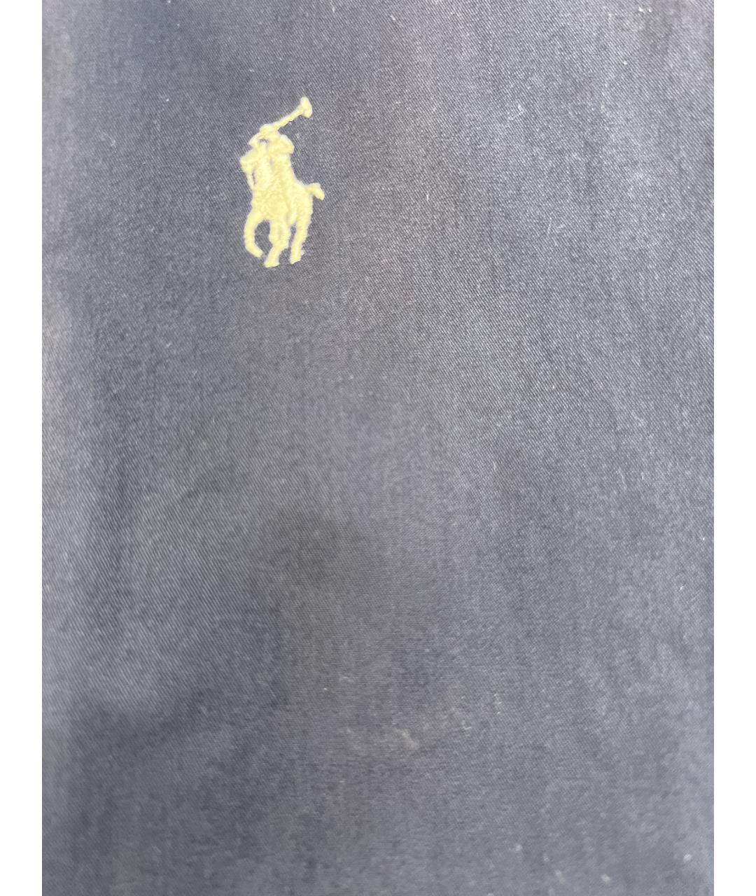 RALPH LAUREN Темно-синяя хлопковая куртка, фото 2