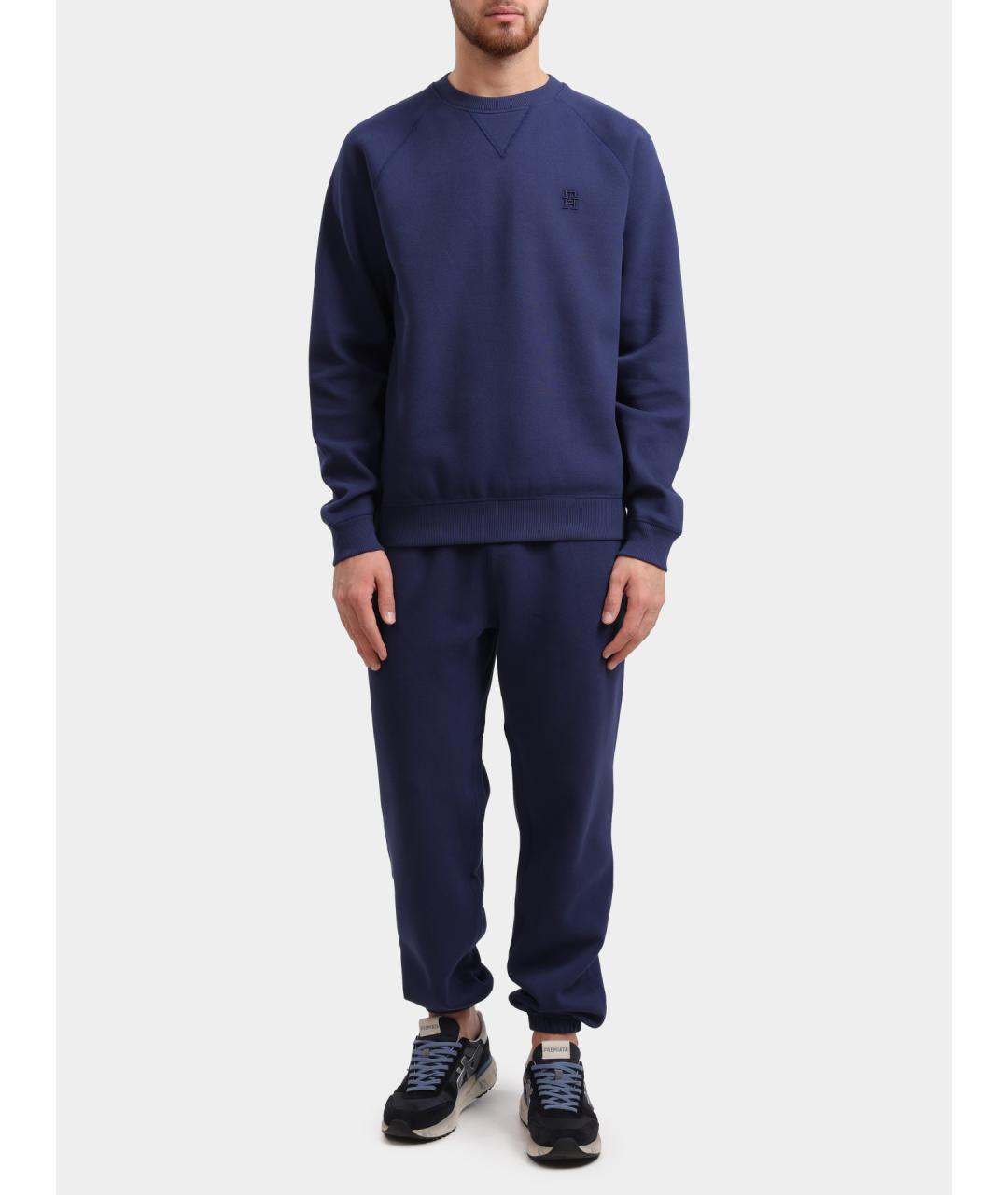 TOMMY HILFIGER Синие повседневные брюки, фото 2