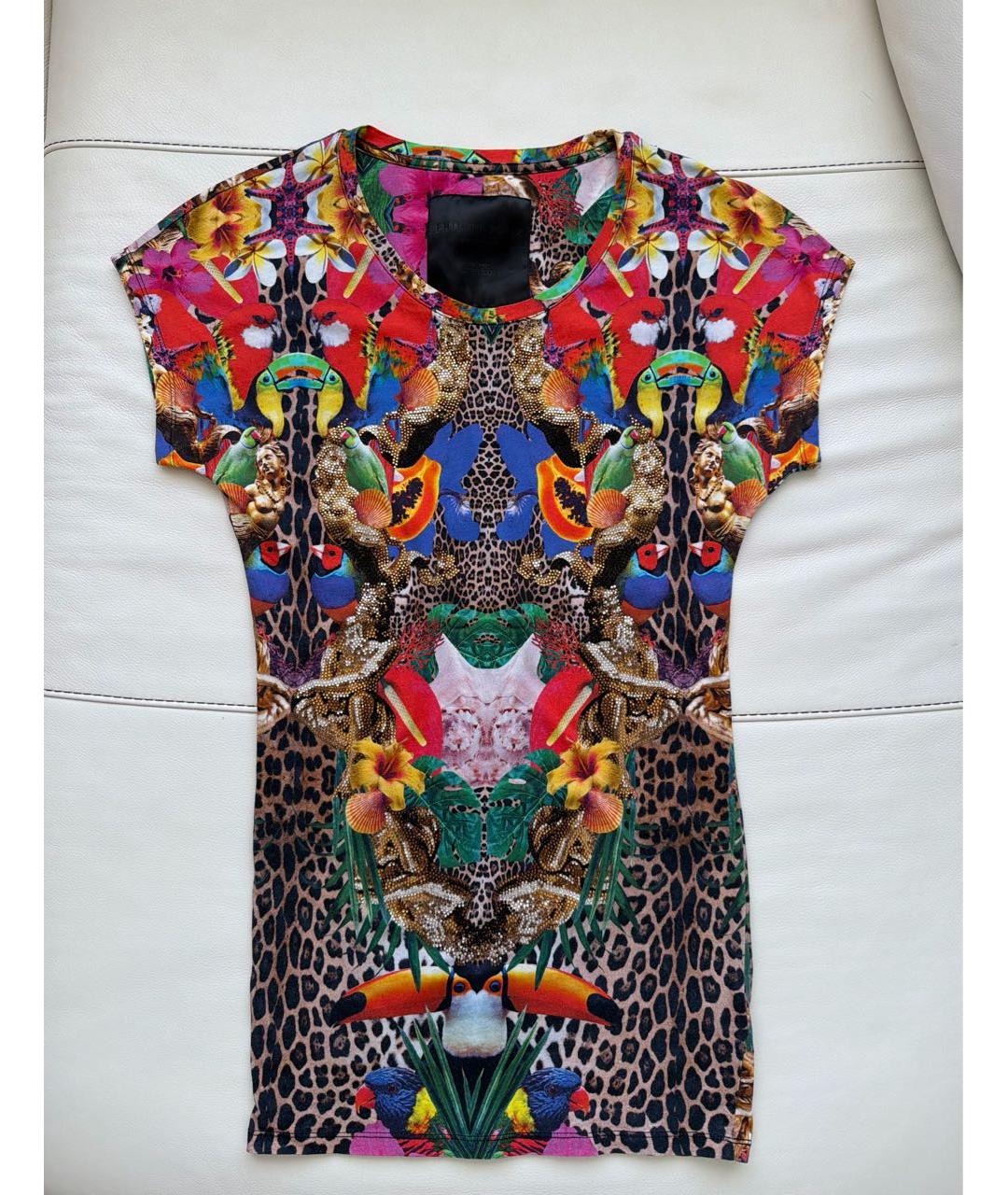 PHILIPP PLEIN Мульти повседневное платье, фото 5