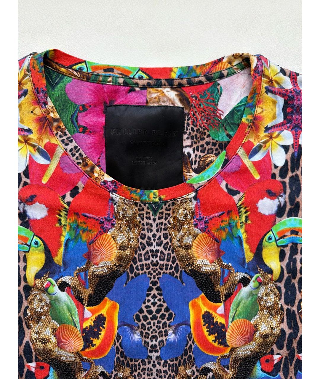 PHILIPP PLEIN Мульти повседневное платье, фото 3