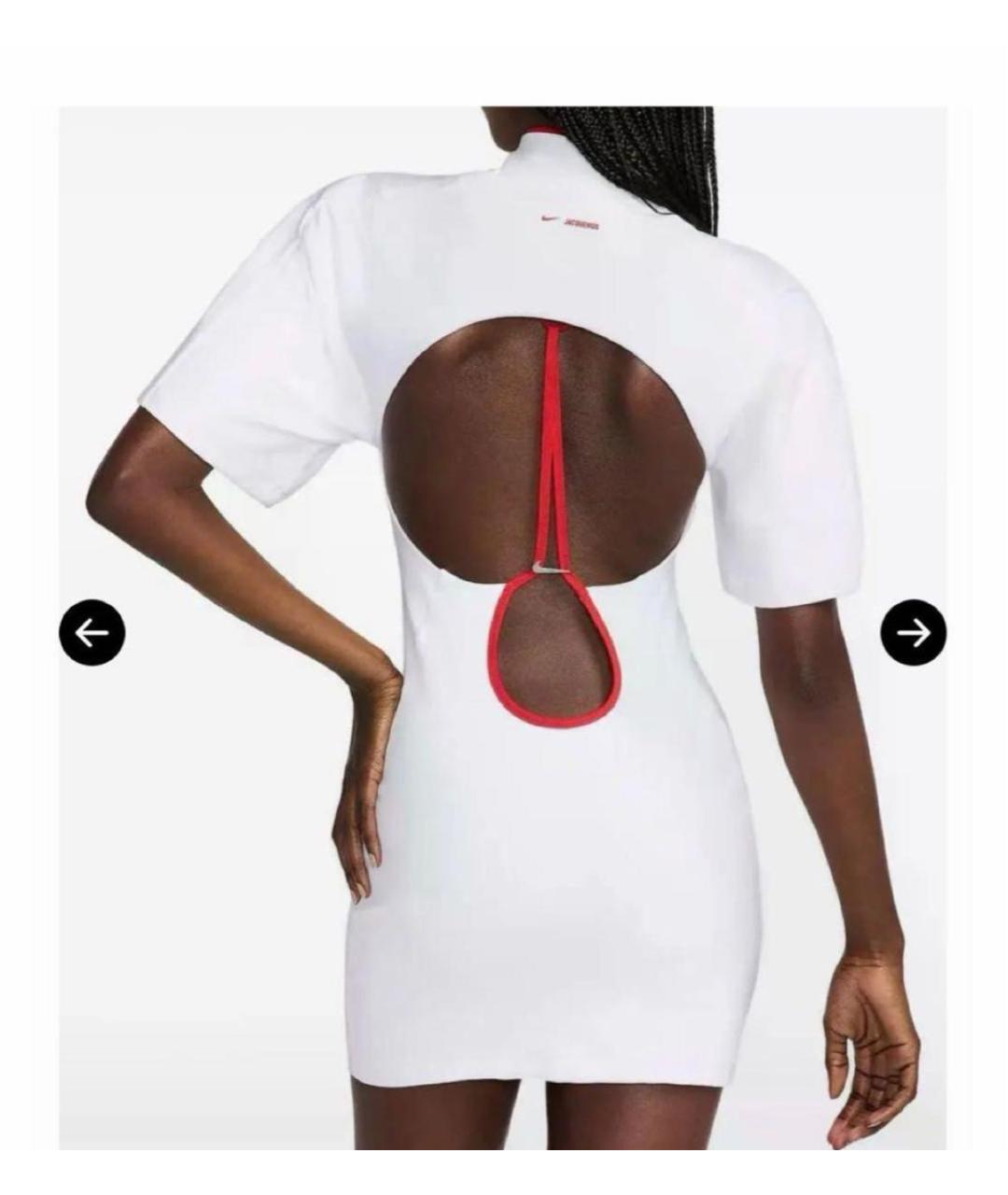 JACQUEMUS Белое повседневное платье, фото 4