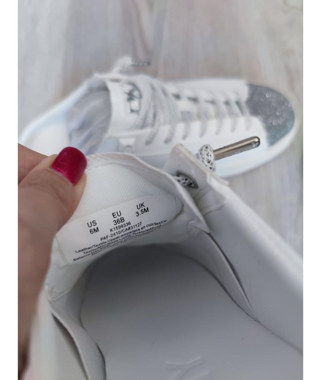 DKNY Белые кожаные сабо, фото 8