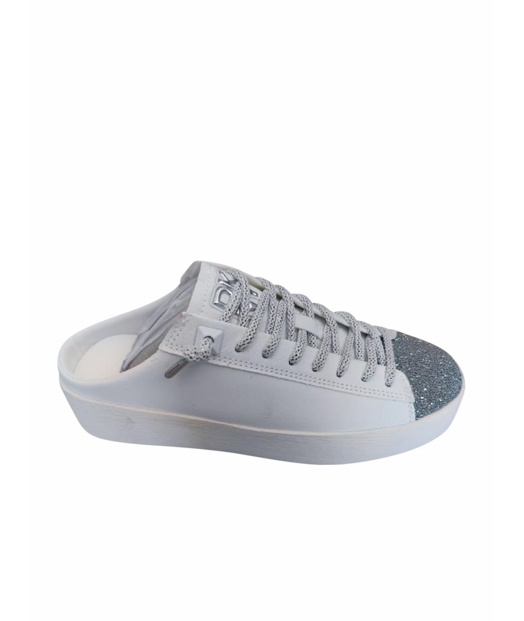 DKNY Белые кожаные сабо, фото 1