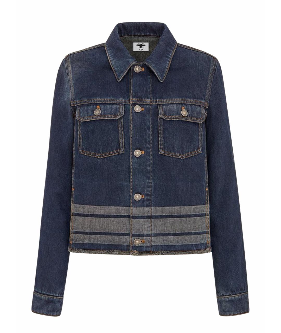 CHRISTIAN DIOR Темно-синяя деним куртка, фото 1