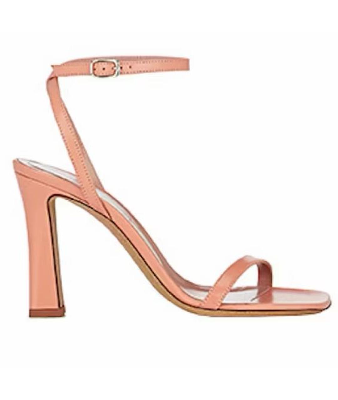 DRIES VAN NOTEN Бежевые кожаные босоножки, фото 9