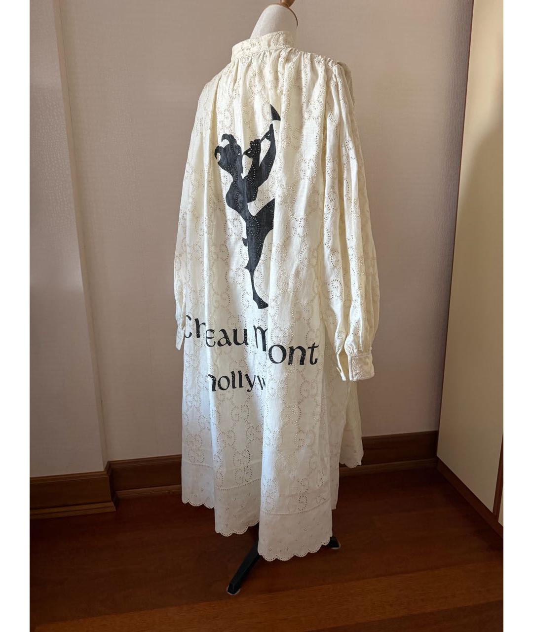GUCCI Белое хлопковое платье, фото 8