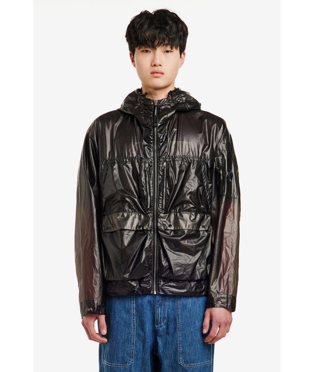 CP COMPANY Черная полиуретановая куртка, фото 2