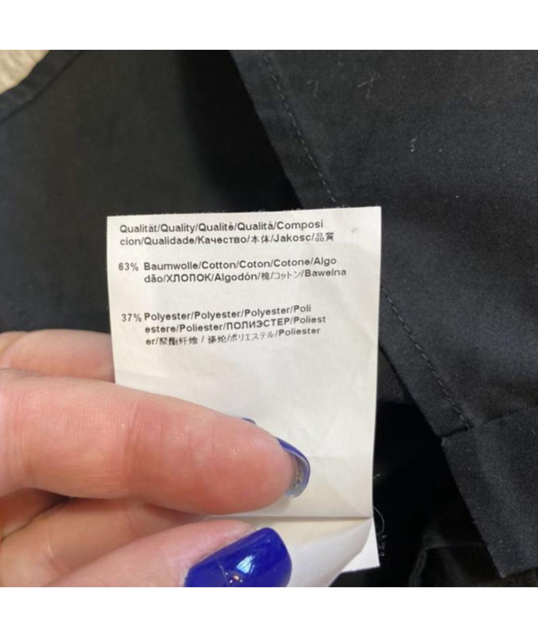 HUGO BOSS Черная хлопковая рубашка, фото 6