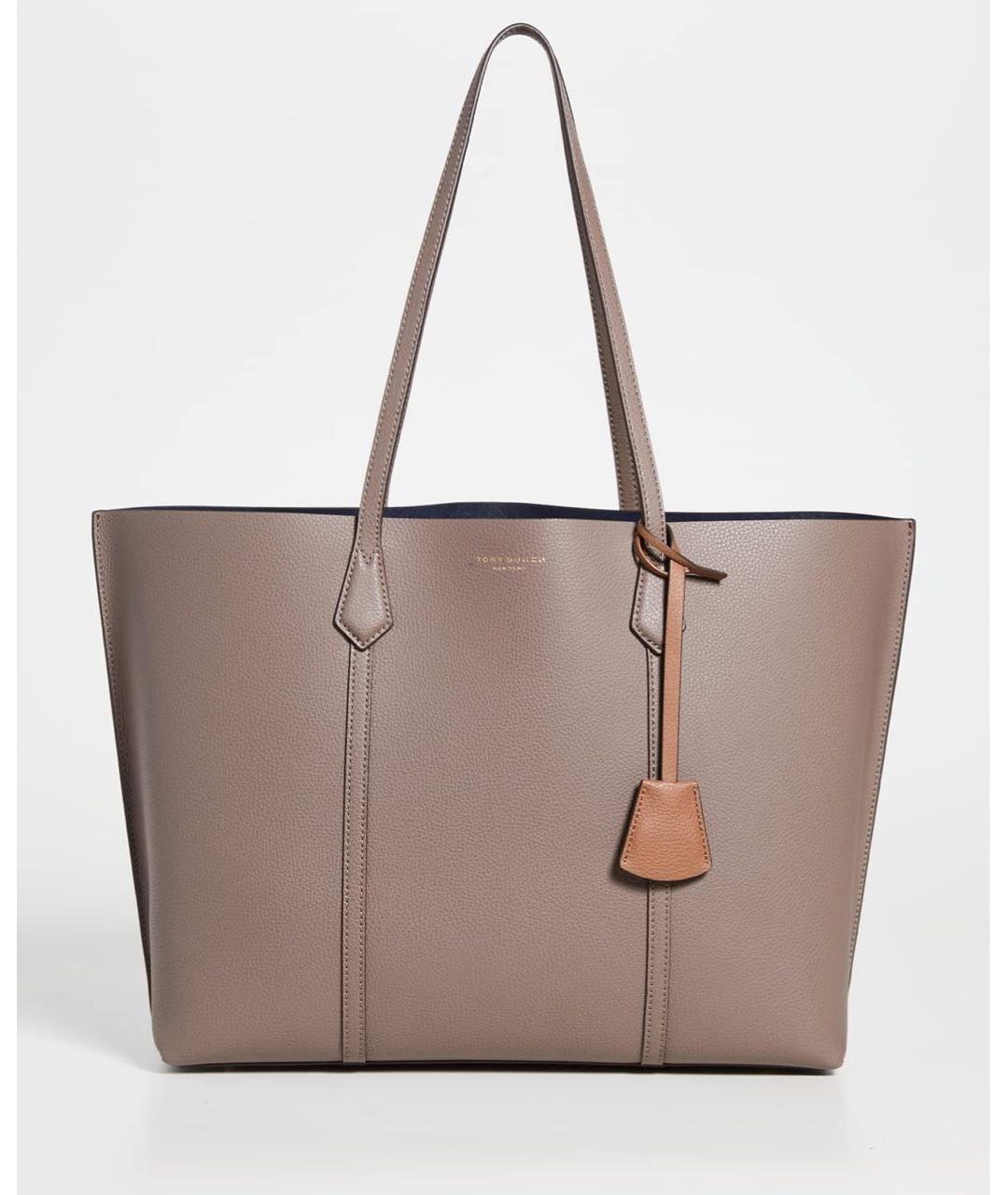 TORY BURCH Коричневая кожаная сумка тоут, фото 9