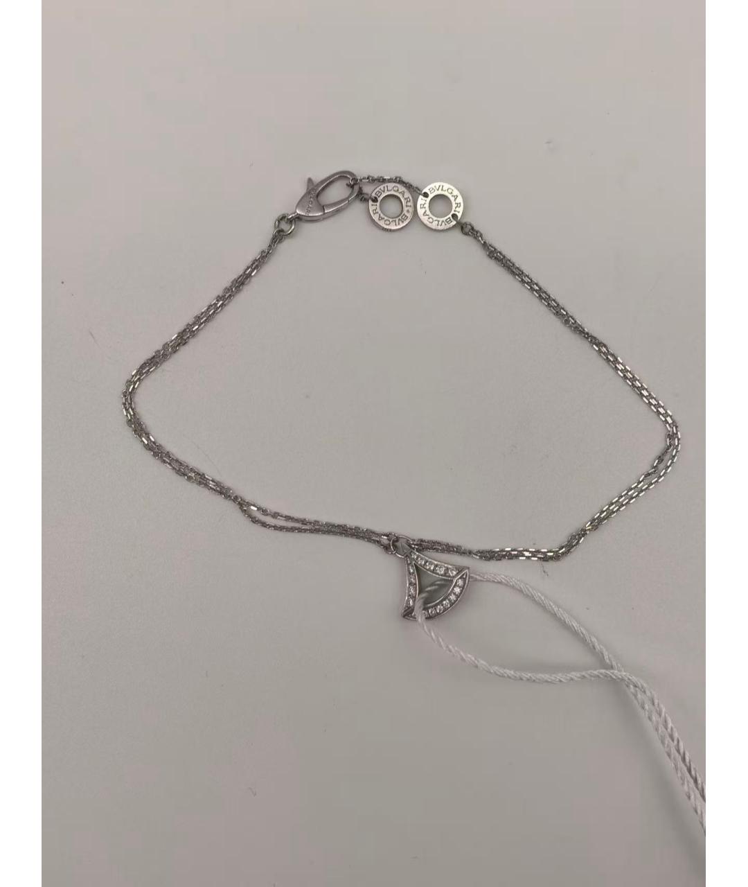 BVLGARI Серебряное колье из белого золота, фото 3