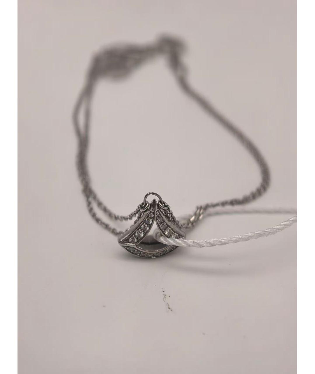 BVLGARI Серебряное колье из белого золота, фото 2