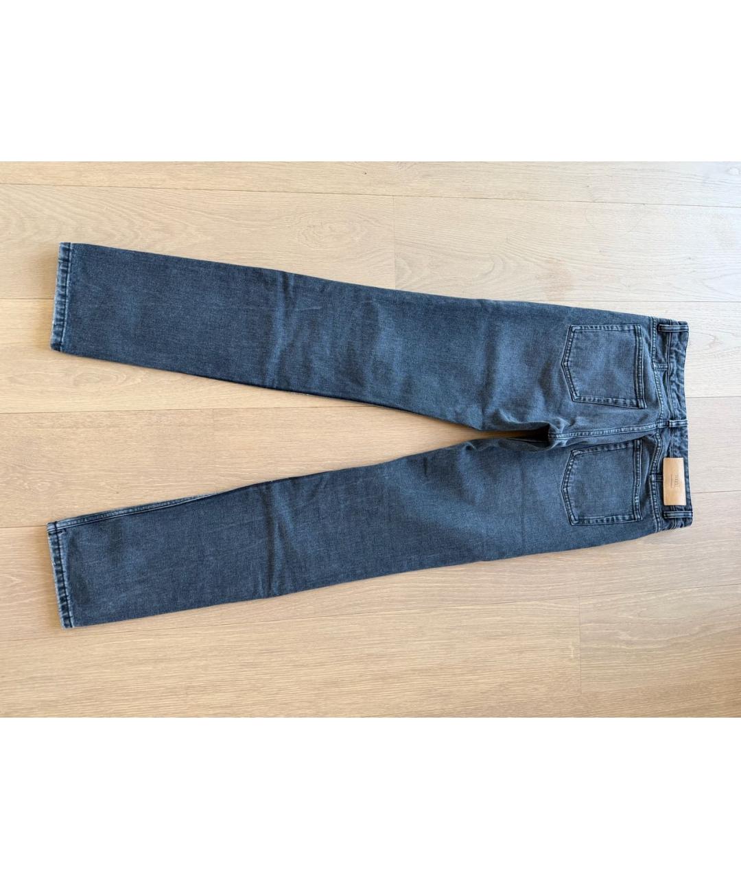 Ami Paris Черные хлопковые прямые джинсы, фото 2